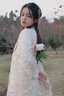 妃秀蝶古裝女服裝新中式女裝漢服女中國風套裝魏晉 春瑤（香檳色） M(100-110斤) 曬單實拍圖