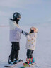 JIOESC兒童滑雪手套防水冬季保暖加絨加厚男女童8-12歲小孩滑雪騎行專用 深海寶藍(lán) L 曬單實拍圖