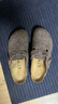BIRKENSTOCK勃肯德國進(jìn)口男女款羊毛氈外穿軟木Boston包頭拖鞋 棕色窄版0160583 39 曬單實(shí)拍圖