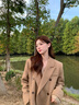 GARNUO羽絨服內(nèi)膽駝色西裝毛呢外套女90白鴨絨秋冬新款正肩加厚呢子大衣 栗駝色【羽絨內(nèi)膽】 S【80-100斤】 曬單實(shí)拍圖