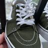 VANS范斯官方 SK8-Low橄欖綠復古風(fēng)潮男鞋女鞋板鞋 墨綠色 42  曬單實(shí)拍圖