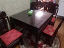 祥蘊閣紅木家具 印尼黑酸枝（學(xué)名：闊葉黃檀）象頭四方桌中式實(shí)木休閑桌椅帶抽 88CM象頭四方桌 曬單實(shí)拍圖