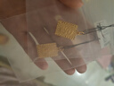 夢(mèng)金園 黃金耳飾 足金小方糖炫彩拉絲耳飾送女友生日禮物 曬單實(shí)拍圖