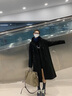 威登羊男裝秋冬新款高端毛呢子大衣男士寬松休閑西裝領(lǐng)雙排扣外套男套裝 外套+黑高領(lǐng)毛衣+毛呢西褲【三件 XL 【高質(zhì)量】 曬單實(shí)拍圖