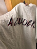 A CHOCK【Achock官方店】 國(guó)潮原創(chuàng)設(shè)計(jì)刺繡logo短袖七夕情侶圓領(lǐng)打底衫t 花灰色 XL 曬單實(shí)拍圖