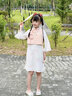 旗鉑旗袍女童春秋2026新款兒童漢服超仙古風(fēng)古裝小女孩民國風(fēng)旗袍 桃枝 旗袍+馬甲 130 曬單實(shí)拍圖