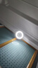led風(fēng)扇燈餐廳燈臥室帶燈電扇e27螺口燈泡廚房風(fēng)扇衛生間廁所吊扇 萬(wàn)向五葉/三色遙控+水晶燈罩 【強風(fēng)力薦】 曬單實(shí)拍圖