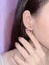 Grace Girl18K金幸運(yùn)四葉草耳釘女士玫瑰金時(shí)尚彩金耳飾送女友情人節(jié)禮物 紅瑪瑙耳釘+證書【本地倉(cāng)】 曬單實(shí)拍圖