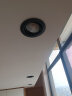 雷士（NVC）LED射灯客厅卧室背景墙嵌入式天花灯砂黑铝材5瓦三色开孔75-80mm 实拍图
