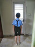 小熊精靈（xiaoxiongjingling）男童西服兒童背帶套裝夏季短袖西裝花童禮服帥氣男孩鋼琴學(xué)生主持 LF997藍色4(襯衫短褲領(lǐng)結背帶) 160碼(建議高150左右) 曬單實(shí)拍圖