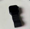 W&P【美国】适用苹果手表表带apple watch ultra2米兰尼斯金属不锈钢表带iwatch S9/8/7/6/5/SEwp 金属磁吸搭扣·米兰黑【42/44/45/49MM】 实拍图