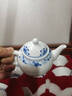 景德鎮(zhèn)陶瓷功夫茶具套裝青花玲瓏瓷泡茶壺茶杯中式家用辦公室喝茶禮盒裝 青花玲瓏（富貴）禮盒裝 10頭 曬單實(shí)拍圖