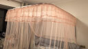 皮尔卡丹 家用卧室 导轨蚊帐三开门 蚊帐架1.8x2米 玉色蕾丝 U型落地宫廷 实拍图