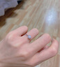 鉆石世家 守護(hù)系列18K金鉆石戒指群鑲克拉效果 求婚結(jié)婚紀(jì)念日 主石13分 11號 曬單實拍圖