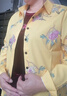 啄木鳥(niǎo)印花襯衫女長(cháng)袖春裝新款洋氣雪紡襯衣中年媽1媽碎花小衫上衣 LRJ 3315 黃色 XL 【建議115-125斤】 曬單實(shí)拍圖