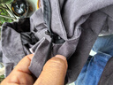 煜璽純棉工作服套裝男女勞保服加厚耐磨電焊工服防燙春秋汽修工裝 純棉深灰拼色套裝 175/XL(130-145斤) 曬單實(shí)拍圖