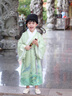 羅蒙漢服男童中國風(fēng)兒童新中式古裝演出服 青山綠男童漢服套裝 110 曬單實(shí)拍圖