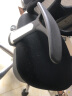 宾纳得电脑椅家用办公培训会议椅学生宿舍书房人体工学椅电竞椅靠背椅子 黑框黑网+头枕+乳胶坐垫(软扶手) 实拍图