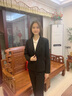 豪耀職業(yè)裝女裝套裝小西裝外套女長(cháng)袖西服女春秋季高端時(shí)尚面試正裝女 黑色西裝 L 碼（適合體重100-110） 曬單實(shí)拍圖