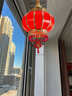 千岳全銅吊燈新古典別墅花園陽(yáng)臺(tái)燈戶外防水過(guò)道涼亭大門屋檐庭院燈籠 紅燈籠/小號(hào)30cm/配lde燈泡 曬單實(shí)拍圖