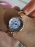 金米歐（KIMIO）手表女學(xué)生簡(jiǎn)約氣質(zhì)女士時(shí)尚品牌初高中女生石英防水小雛菊手鏈表 淺藍色 曬單實(shí)拍圖