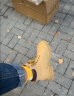 百丽马丁靴女商场同款大黄靴加绒户外工装靴子厚底短靴Y4P1DDD2 棕色-毛里 36 实拍图