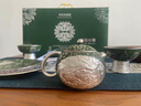 井瓷鎏銀功夫茶具整套高端茶壺茶杯送老師長(cháng)輩領(lǐng)導新婚伴手禮實(shí)用禮物 鎏銀浮雕西施壺+2個(gè)萬(wàn)佛茶杯 曬單實(shí)拍圖