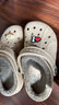 卡駱馳crocs秋冬新品暖棉洞洞鞋男女秋冬款貝雅暖棉拖鞋|205969 茶色/彩色-2ZM(建議買大一碼) 36 /37(220mm) 曬單實(shí)拍圖