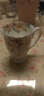 品来运陶瓷马克杯家用欧式喝水杯子带盖骨瓷咖啡杯大容量早餐牛奶杯 粉黛佳人皇室杯+勺（300ml） 实拍图