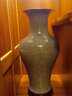 九藏尊品景德鎮陶瓷器 仿古官窯開(kāi)片青釉冰裂花瓶 古典現代家飾客廳擺件 大號魚(yú)尾瓶 曬單實(shí)拍圖