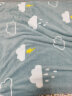 南极人毛毯 加厚法兰绒珊瑚绒毯子空调盖毯 天空 200*230cm 实拍图