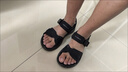 斯凱奇（Skechers）七夕禮物男士沙灘涼鞋戶(hù)外休閑鞋夏季軟底魔術(shù)貼外穿拖鞋 海軍藍色/灰色/NVGY 41 曬單實(shí)拍圖