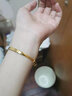 六福珠寶足金黃金手鐲女款推拉式實(shí)心鐲子 計價(jià) F63TBGB0008 26.74克(含工費802元) 曬單實(shí)拍圖