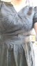 尚都比拉雪纺法式连衣裙夏季30一40岁中长款气质显瘦裙子 黑色 M 晒单实拍图