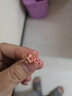 菜百首飾 黃金戒指 桃氣滿(mǎn)滿(mǎn)系列粉色元氣桃花戒指 計價(jià) 約3.55克 曬單實(shí)拍圖