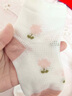 蒂樂(lè )嬰兒襪子薄款兒童網(wǎng)眼襪春夏季男女童中筒襪無(wú)骨高彈透氣不勒 粉花花  4雙裝 1-3歲 曬單實(shí)拍圖