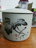 正揚(yáng)粗陶茶葉罐子 陶瓷密封罐 茶罐陶罐 大號儲藏罐 醒茶罐 普洱罐子 大號粗陶直罐-清韻荷香 500克 曬單實(shí)拍圖