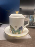 永豐源（auratic）  幸福和鳴鴻福杯會議杯茶杯 陶瓷蓋杯辦公杯帶蓋杯子馬克杯 禮品 鴻福杯 曬單實拍圖