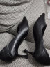 ZHR单鞋女尖头浅口高跟鞋女性感酒杯跟通勤细跟女鞋软底舒适轻便 Y365 黑色 34 实拍图
