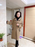 恒源祥胖媽媽秋裝加肥加大碼中老年女高貴中年秋冬仿羊.絨針織呢子大衣 駝色 單件外套 5XL 曬單實(shí)拍圖