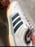 adidas ENTRAP休闲运动板鞋小白鞋少年感复古篮球鞋男子阿迪达斯 白/蓝绿 39(240mm) 实拍图