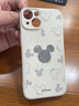 迪士尼（Disney） 適用于蘋(píng)果手機殼液態(tài)硅膠鏡頭全包輕薄軟殼防摔情侶米奇米妮卡通可愛(ài)時(shí)尚網(wǎng)紅男女款保護套 迪士尼【魔方古董白】米奇-63912 iPhone14 曬單實(shí)拍圖