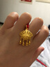 周生生黃金吊墜 足金男女款健康快樂(lè )生日禮物 不含項鏈91005P 5.95克 曬單實(shí)拍圖