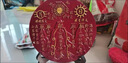 加大號朱砂山海鎮擺件招財進(jìn)寶銅鏡石敢當客廳大門(mén)玄關(guān)桌面工藝品 朱砂描金款-約長(cháng)22cm重1200g 曬單實(shí)拍圖
