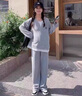 什靚孕婦裝秋裝套裝休閑運動(dòng)上衣2025新款時(shí)尚衛衣秋季兩件套 灰色套裝 L 曬單實(shí)拍圖