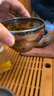 單亦建盞茶杯彩金油滴茶盞鐵胎釉質盞杯主人杯單杯品茗杯禮盒裝 曬單實拍圖