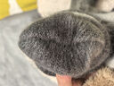 LILY秋裝新款女裝漸變條紋V領(lǐng)休閑通勤氣質(zhì)針織衫女毛衣短款 509深灰 L 曬單實(shí)拍圖