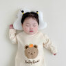 優(yōu)奇兒童睡衣春秋純棉寶寶爬行服1-3-6歲大童家居服睡衣嬰兒長(zhǎng)袖睡袍 【A類，護(hù)肚睡袍】蘋果熊 80 cm 曬單實(shí)拍圖