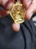 周六福（ZLF）  古法金吊墜男傳承古法工藝黃金吊墜千手觀音 計價 5.92g 曬單實拍圖