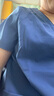 純聲洗手衣女短袖手術衣刷手服薄款速干彈力長袖美容院護士薄款工作服 女款湖藍短袖套裝（含褲子） L 曬單實拍圖